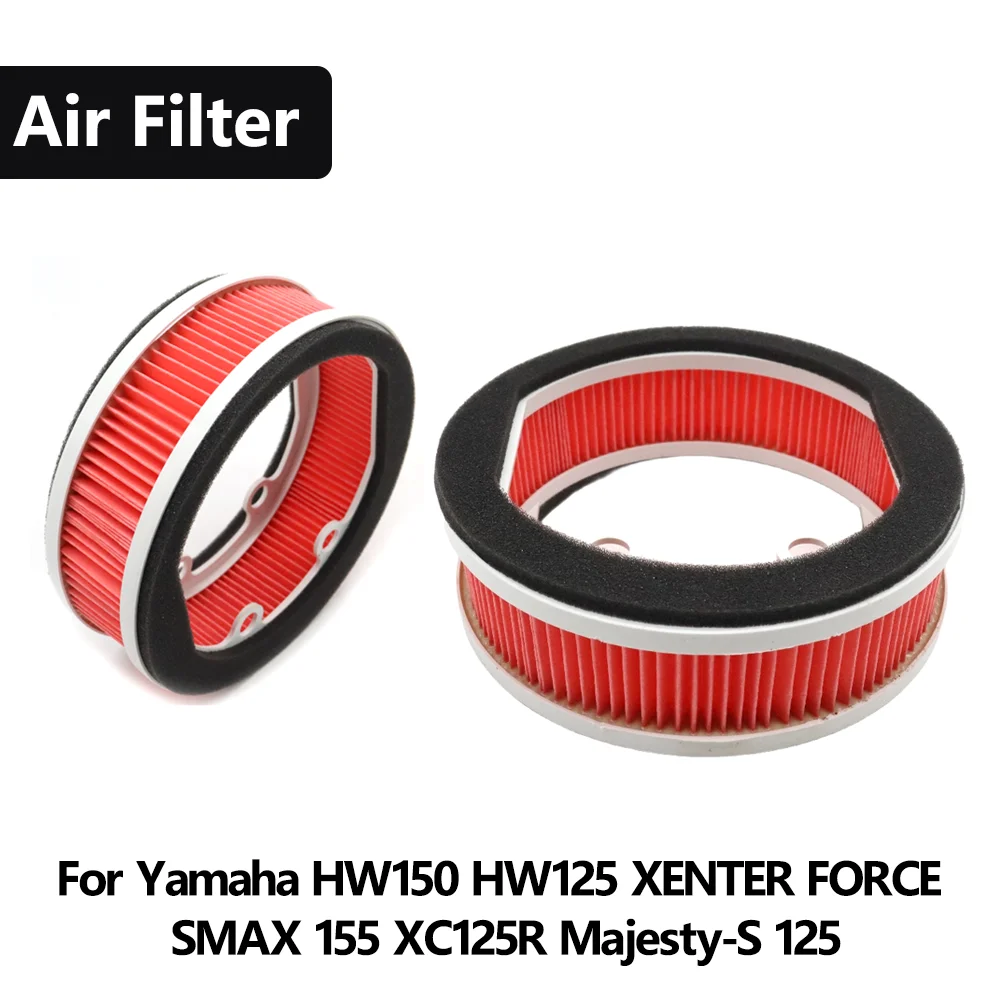 Motorcycle Engine Air Filter Cleaner Air Intake Filter Element For Yamaha HW150 HW125 XENTER FORCE SMAX 155 XC125R Majesty-S 125