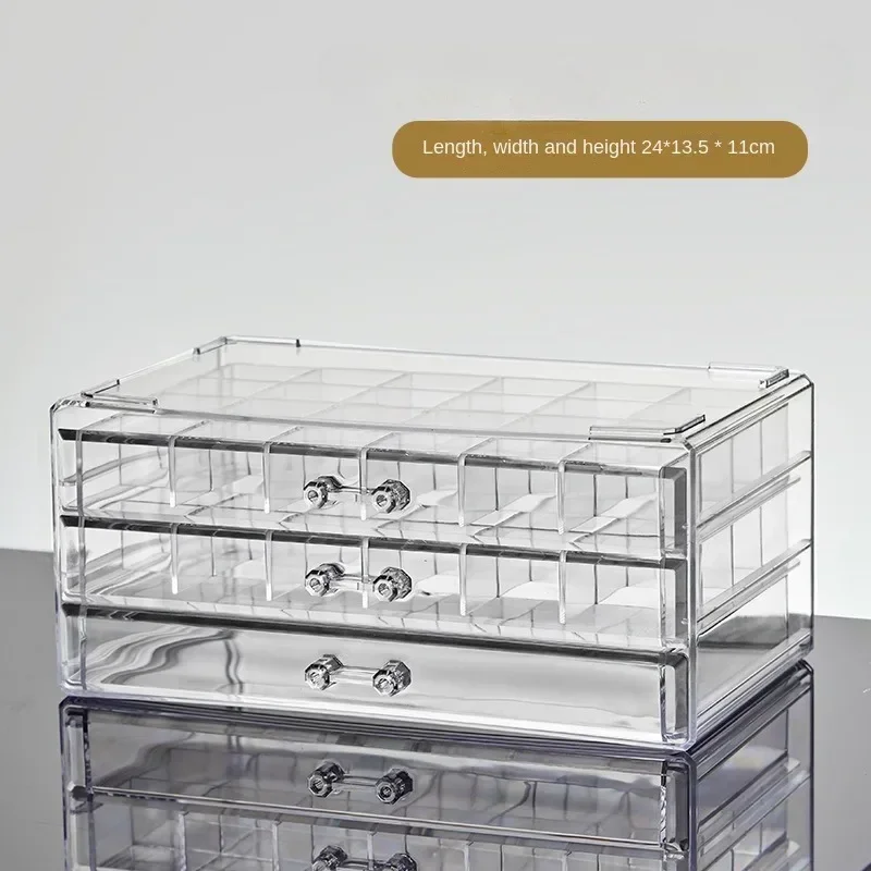 Drawer Organizer Style Transparent Jewelry Large Capacity Ring Earring Necklace Acrylic Jewelry Sorting Box Jewelry Watch Boxes