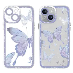 Beautiful Butterfly Art Phone Case for Motolora Moto G73 G32 G71 G22 Edge 40 5G G72 G52 Funda Transparent Soft Cover