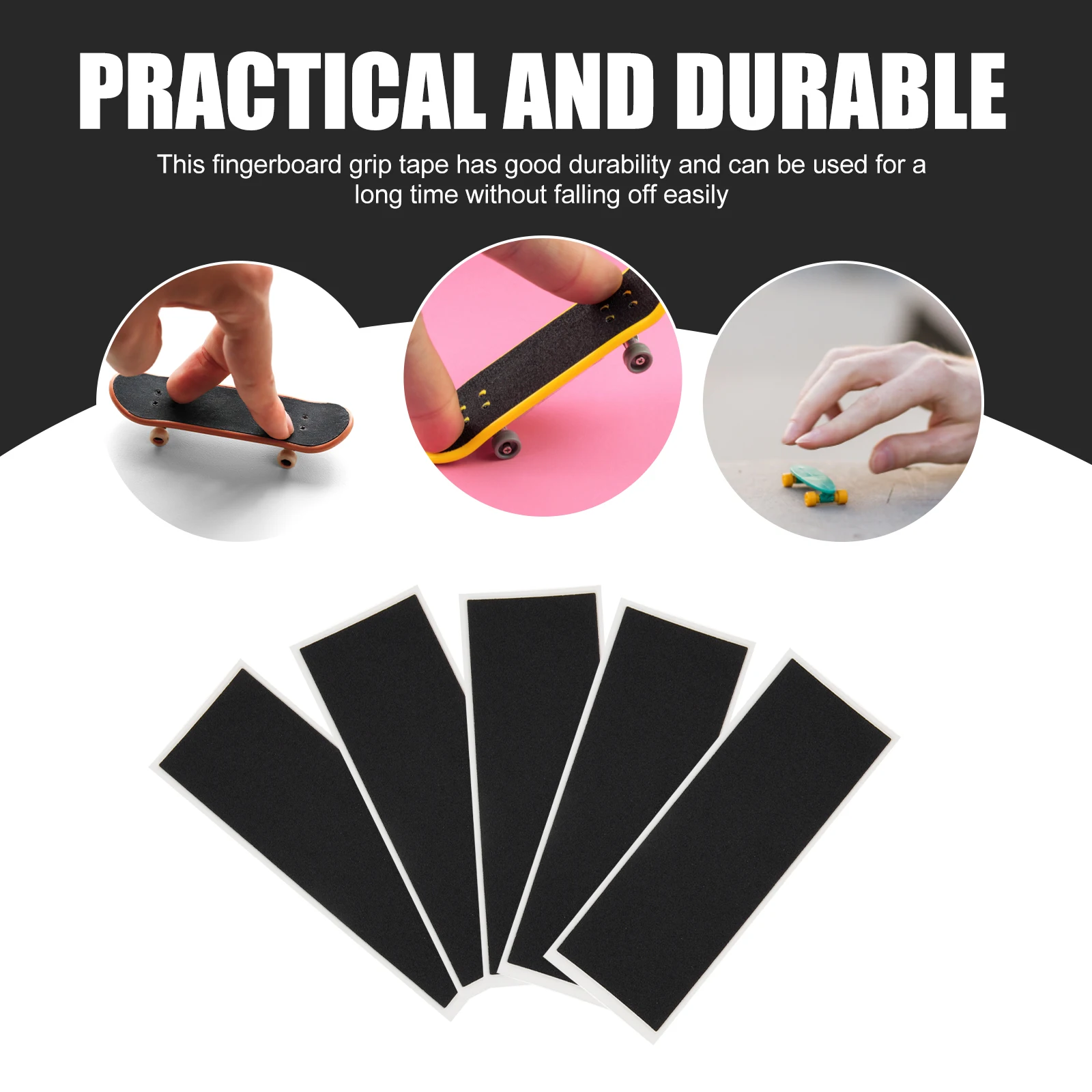 

10Pcs Nonslip Foams Grip Tapes For Fingerboards Durable Skateboard Sticker Supplies