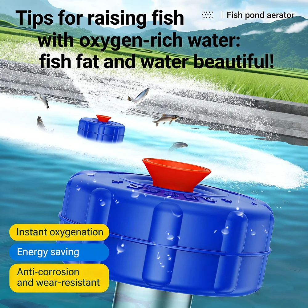

BESUN Stainless Steel 750W 1HP Solar Oxygen Booster Pump Solar Aquaculture Oxygen Booster Pump Fish Pond Floating Pump Aerator