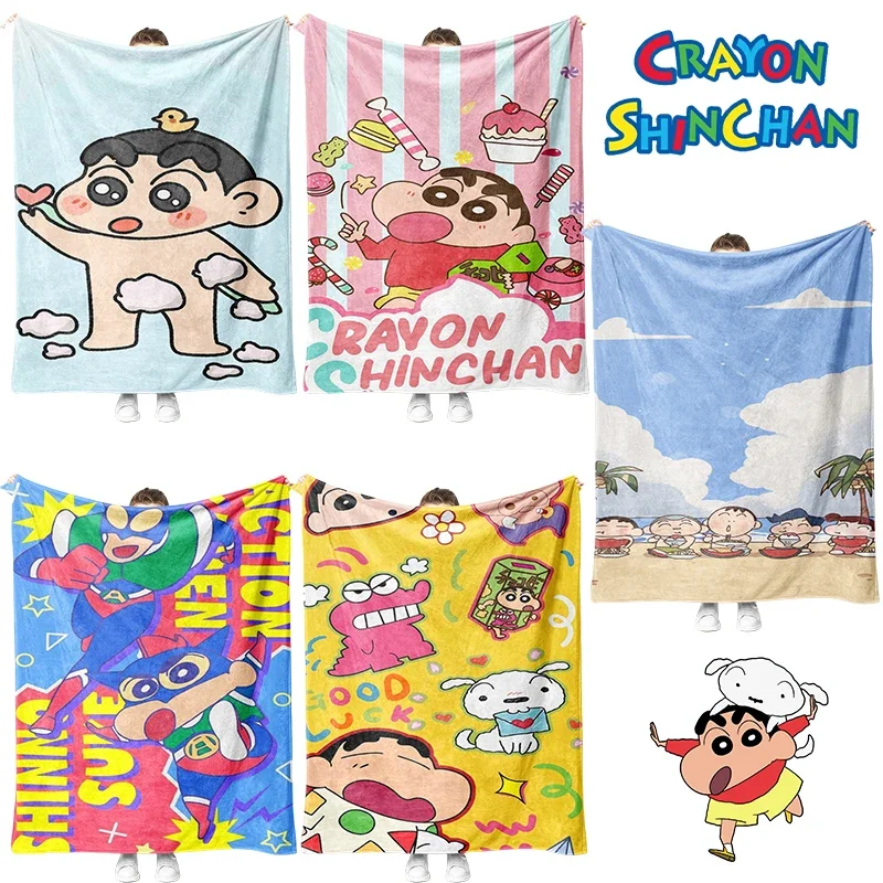 

Crayon Shin-chan Children Blanket Anime Autumn Winter Warm Comfortable Flannel Blanket Household Fashion Lightweight Blankets