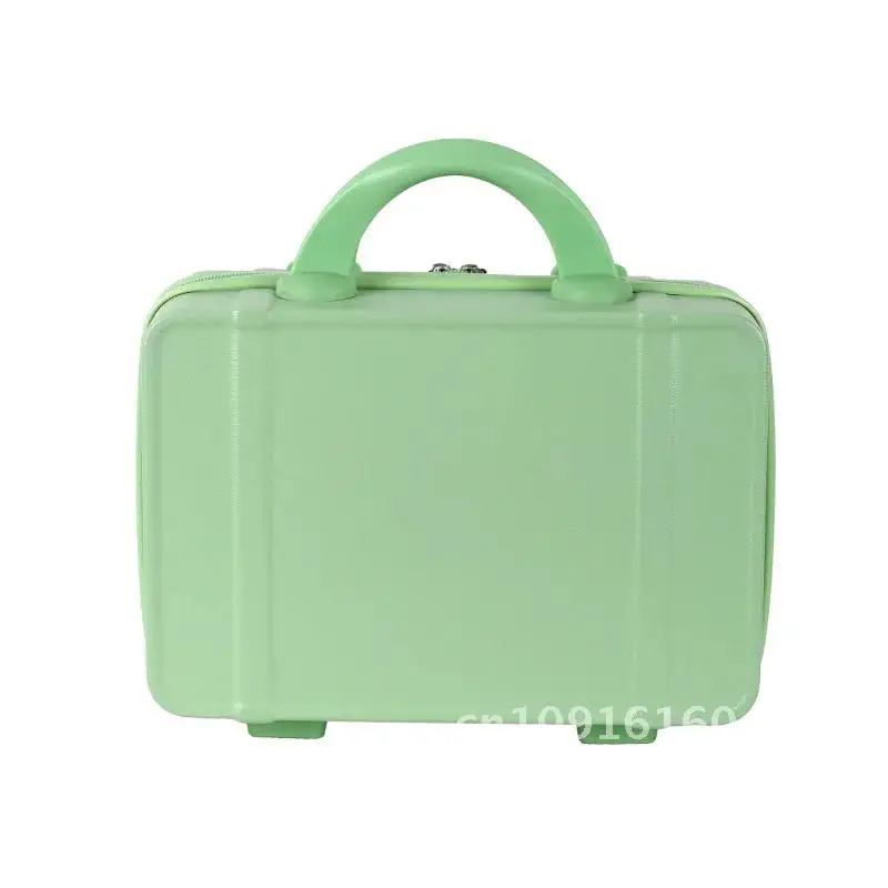 Hand Suitcase Female Gift Box, Gift Storage Case 14 Inch Makeup Case Travel Wedding Case Mini Suitcases