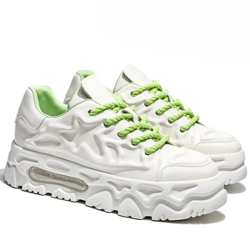 

Мужские повседневные кроссовки из натуральной кожи с увеличенной подошвой, дышащие, на мягкой подошве, для комфорта