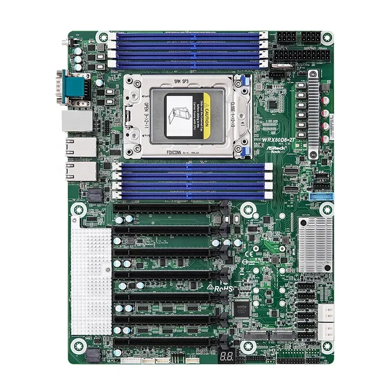 WRX80D8-2T ATX Server Motherboard, DDR4, SATA Ports, Onboard Graphics