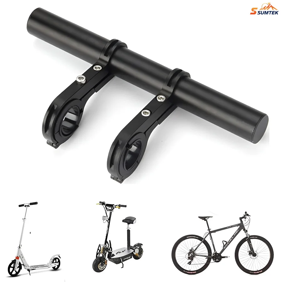 

Bike Handlebar Extender Universal Aluminum Alloy Headlight Horn Flashlight Mount Bracket for Mountain/Road Bicycles & Scooters