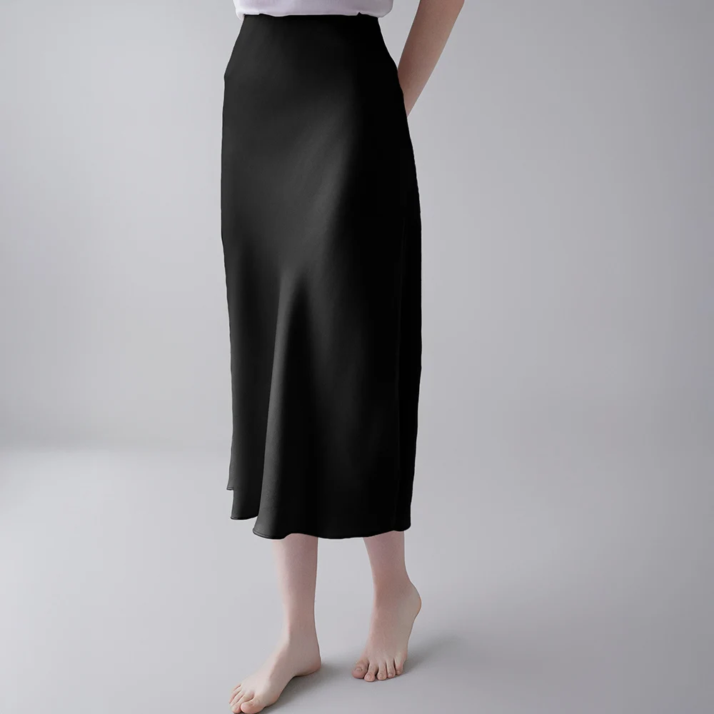 Jxwatcher Women 100% Real Silk Skirt Luxury Natural Mulberry Silk Skirts 2026 Spring Mermaid Long Skirt Lady Summer Bottoms New