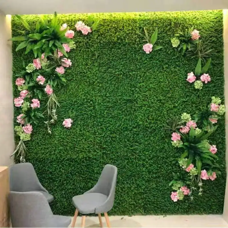 

Artificial Lawn Plant Walls Foliage Hedge Grass Mat Greenery Panels Fence Backyard Privacy Hedge Screen Xmas Home Decor 40x60cm