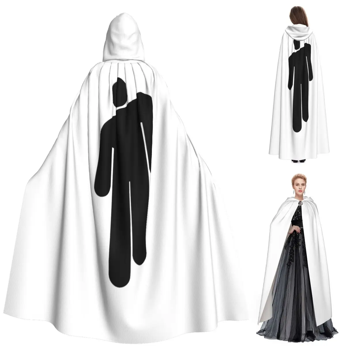

Hit Me Hard And Soft Music Album Long Hooded Cloak Witch Medieval Costume Cosplay Cape HalloweenParty Adult Unisex
