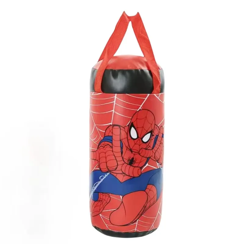 Spiderman children\'s cartoon animation mini simulation boxing gloves Marvel decompression sandbag gloves training equipment toys