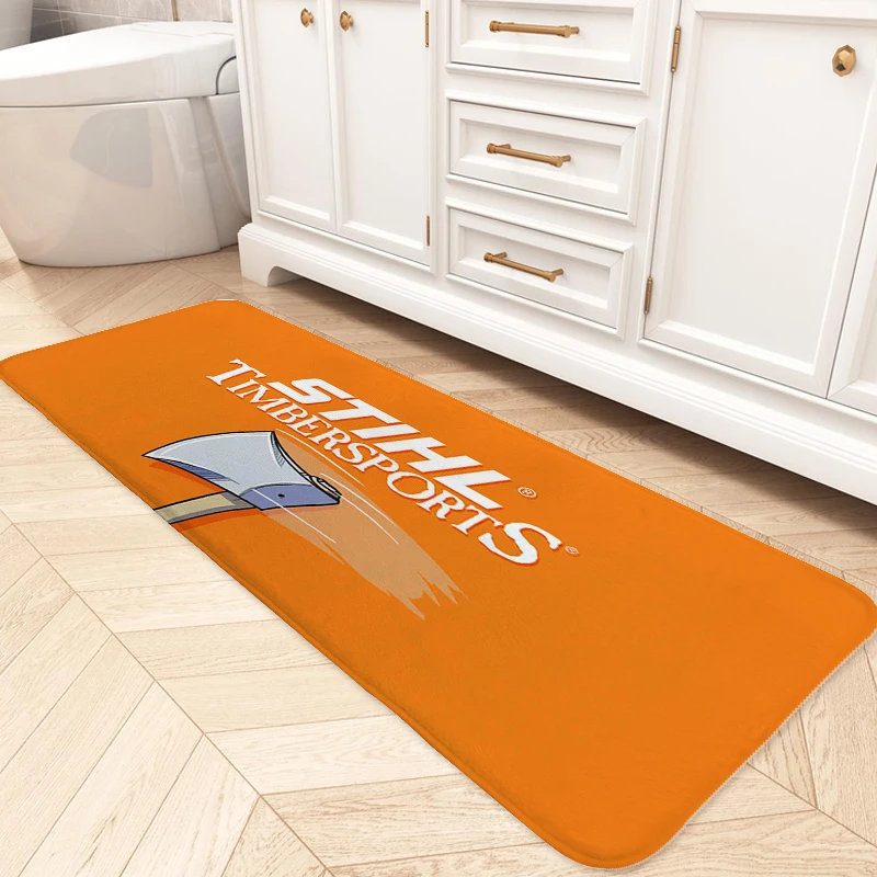 Bathroom Rug D-Stihls Logo Carpet for Bedroom Custom Funny Doormat House Interior Entrance Mat Washable Non-slip Kitchen Rug