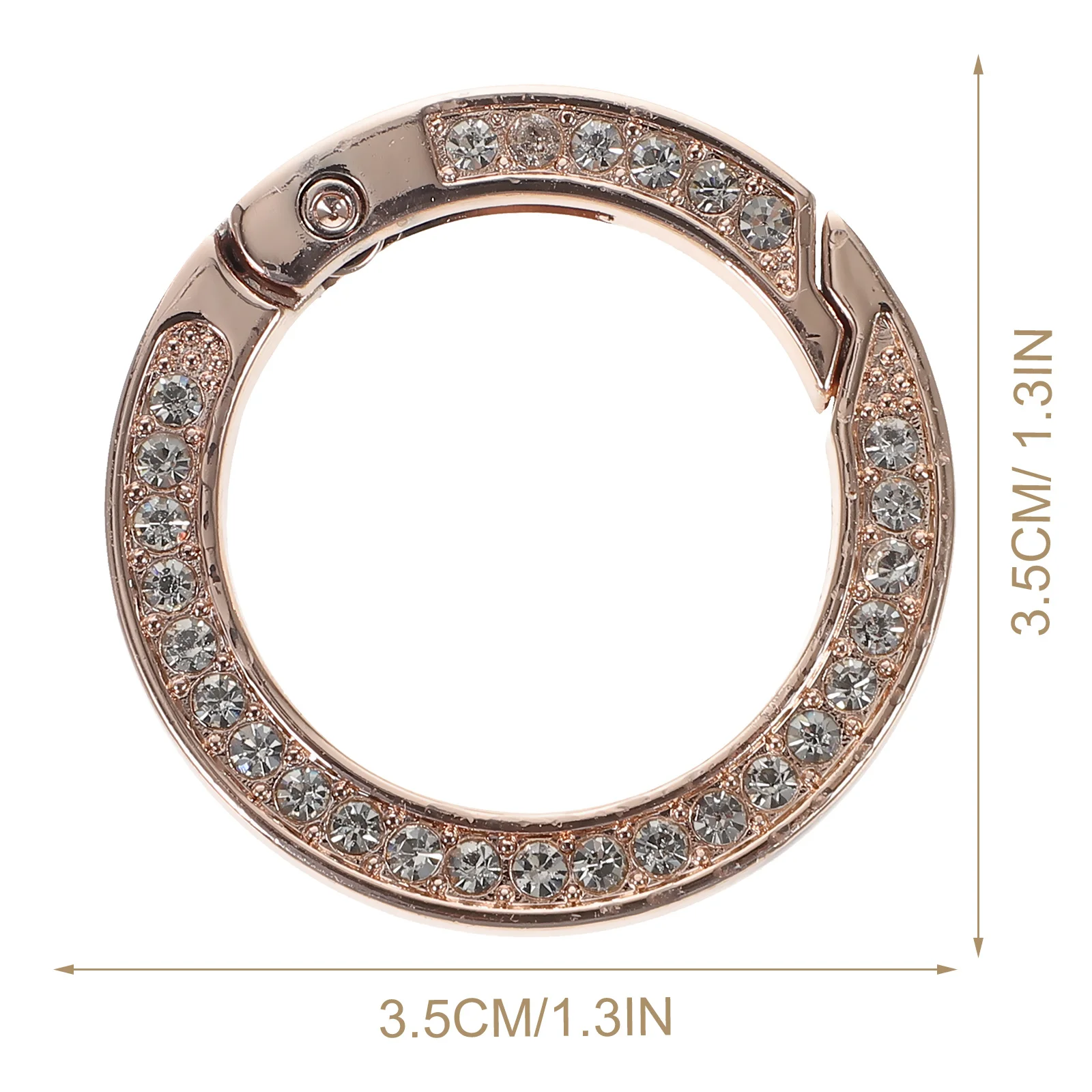 10pcs Keychain Connectors Alloy D Ring Buckles For Bag Purse Crafting Diy Reusable Metal Rings Bulk Fasteners Jewelry Making