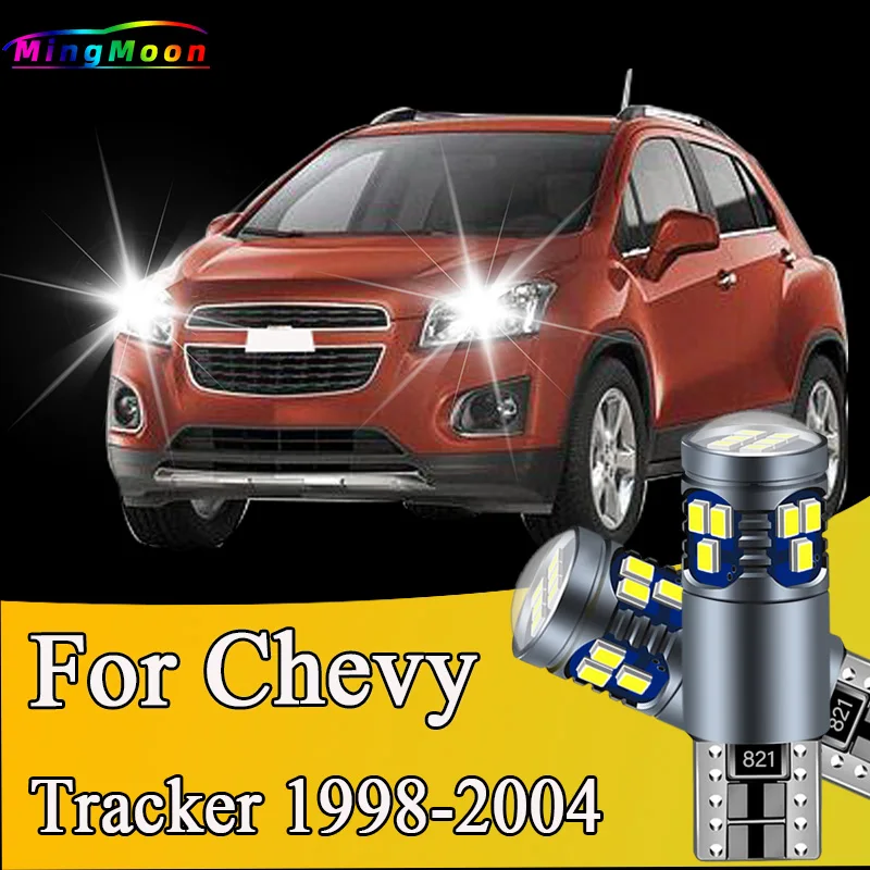 Bombillas LED T10 para coche, lámpara de estacionamiento Interior, luces de matrícula para Chevrolet Tracker 1998, 1999, 2000, 2001, 2002, 2003, 2004, 2 piezas