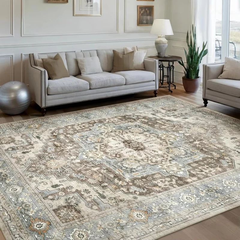 VIKAMA – tapis persan vert vin - Home Textiles France avis et prix