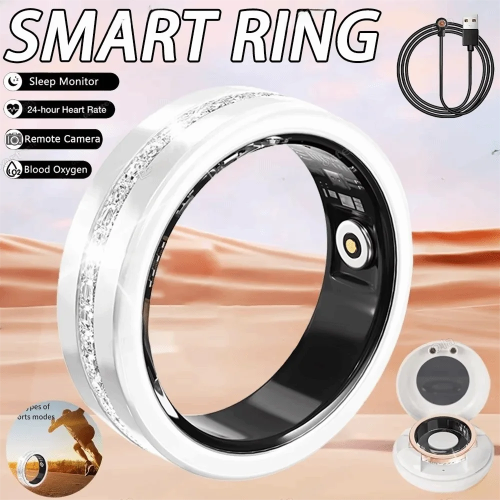 anello-smart-con-diamanti-ip68-impermeabile-contapassi-con-diamanti-anello-fitness-monitoraggio-dell'ossigeno-nel-sangue-modalita-sport-multiple