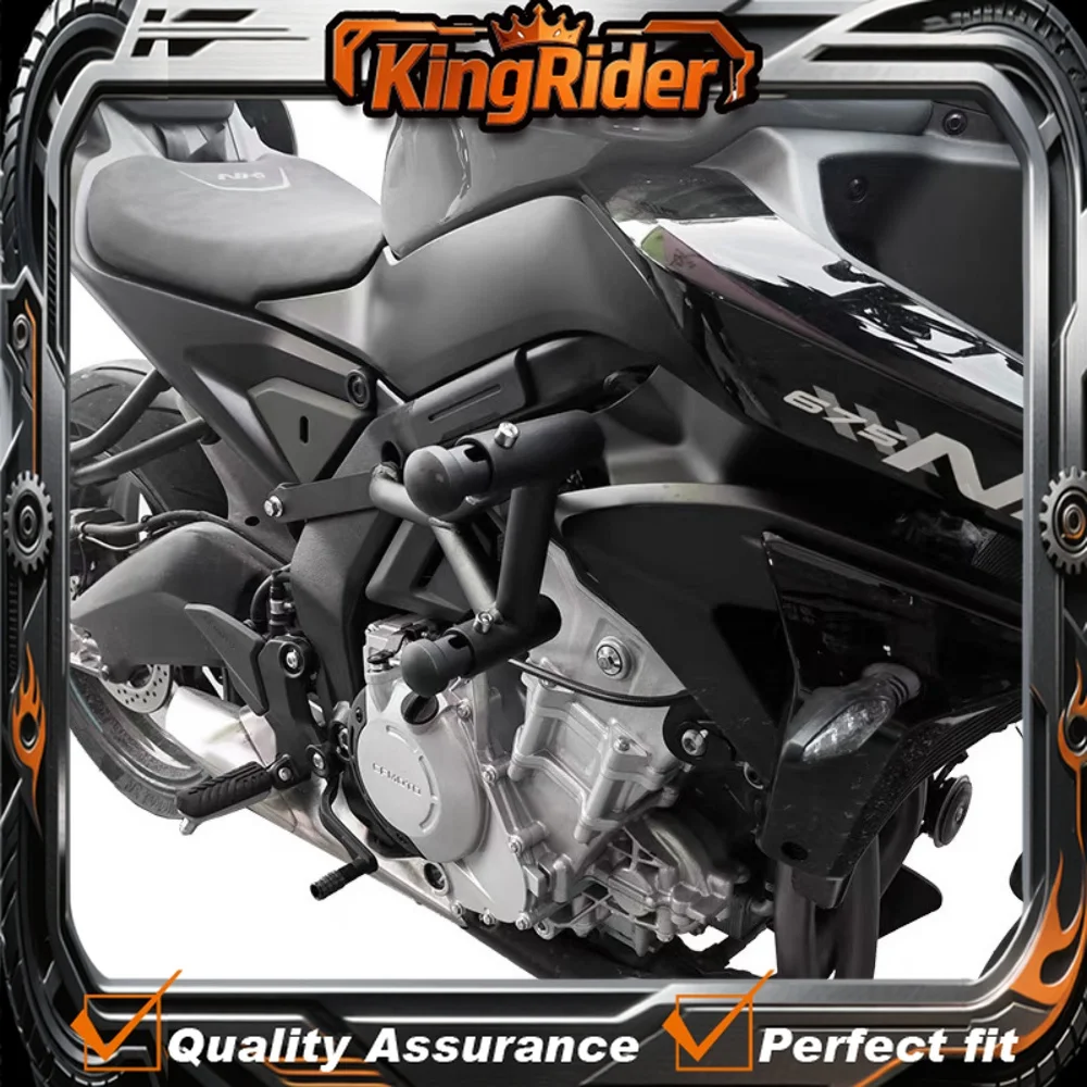【Supreme quality】Suitable for 675NK motorcycle bumper, racing bumper, 675SR  modification, anti-fall , spring shock absorber
