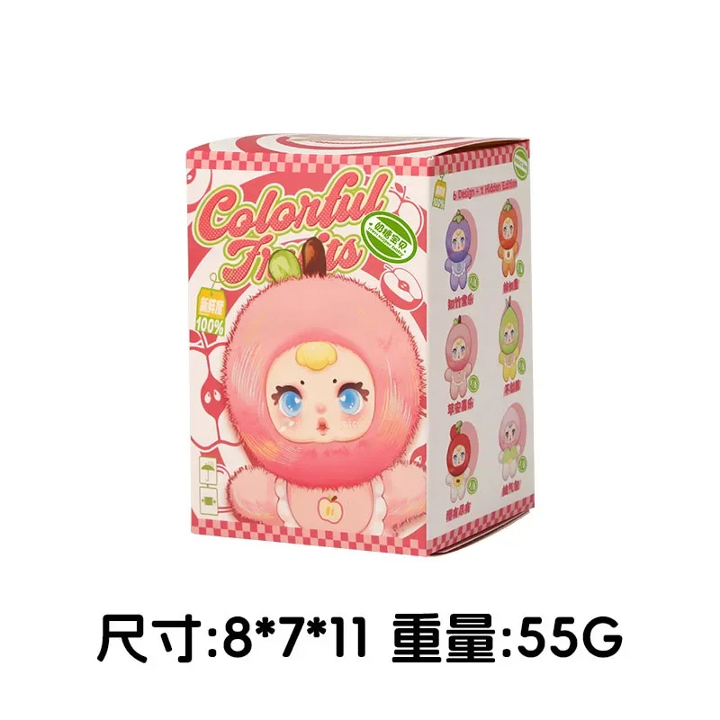 노미 v3 2025mm 달콤한 과일 향 플러시 블라인드 박스 수집용 비닐 인형 트렌디 테이블 장식 창의적이고 아름다운