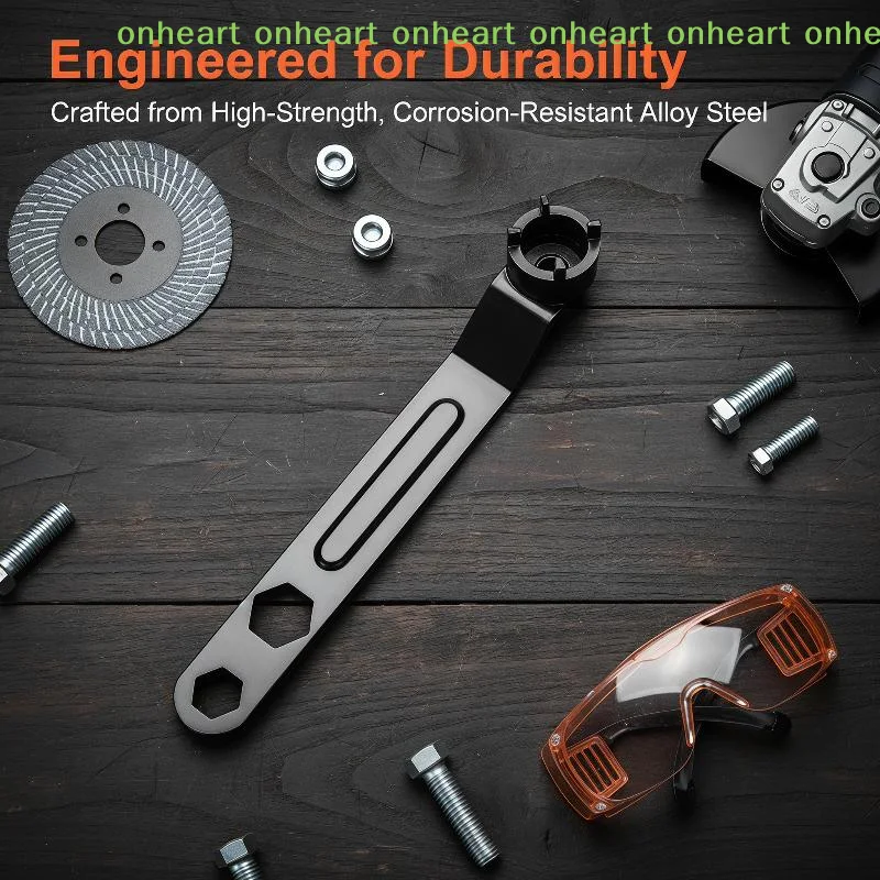 [C]Four Claw Thickened Adjustable Wrench Multifunctional Angle Grinder Disassembly Tool for Home Garage Repair
