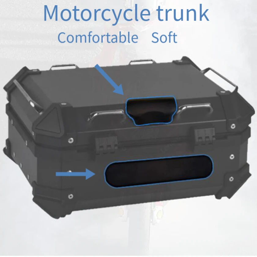 Motorcycle Trunk Backrest Rear Pad Parts Black Passenger Backrest Back Pad Rear Top  Luggage Case Box Cushion Pads for Adv