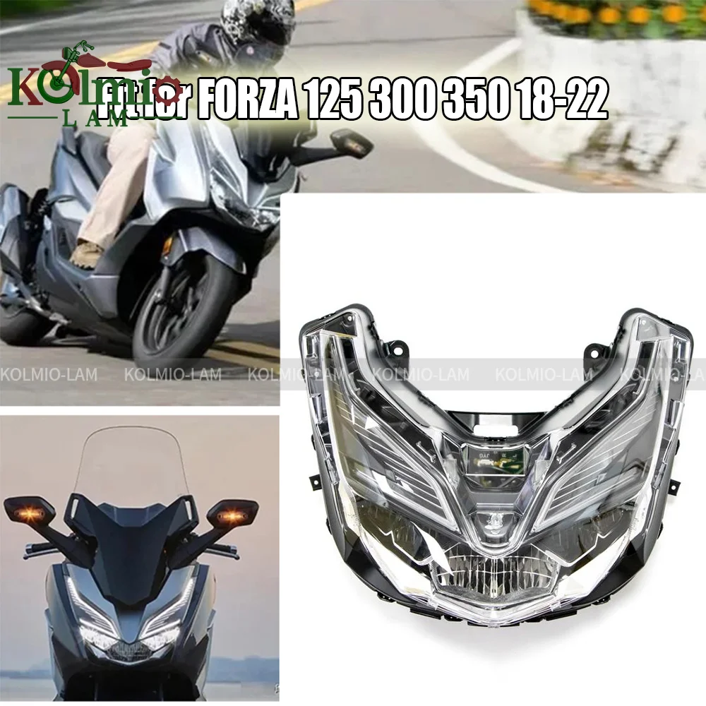Fit for 2018 - 2022 HONDA FORZA 125 300 350 Motorcycle Headlight LED Headlamp NSS125 NSS300 NSS350 2021 2020 2019 Light