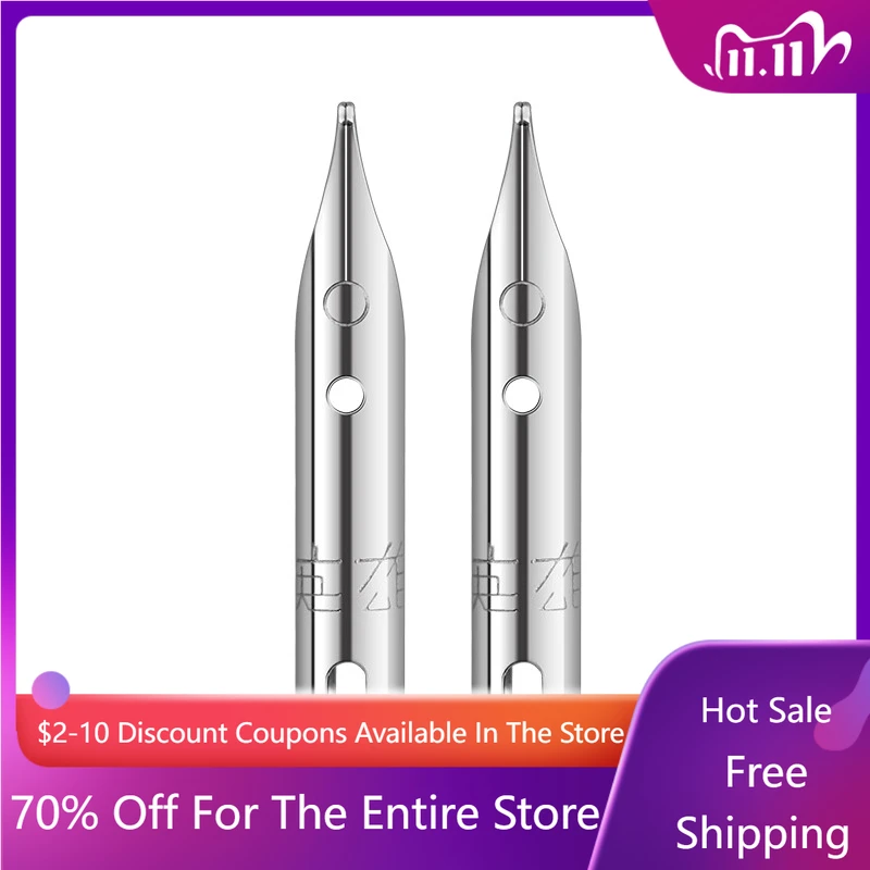 

Hero 18.5mm Nib Fountain Pen Universal Cylinder Tip Student Writing Practice Tip 0.5 Dark Tip Fountain Pens Accessories School