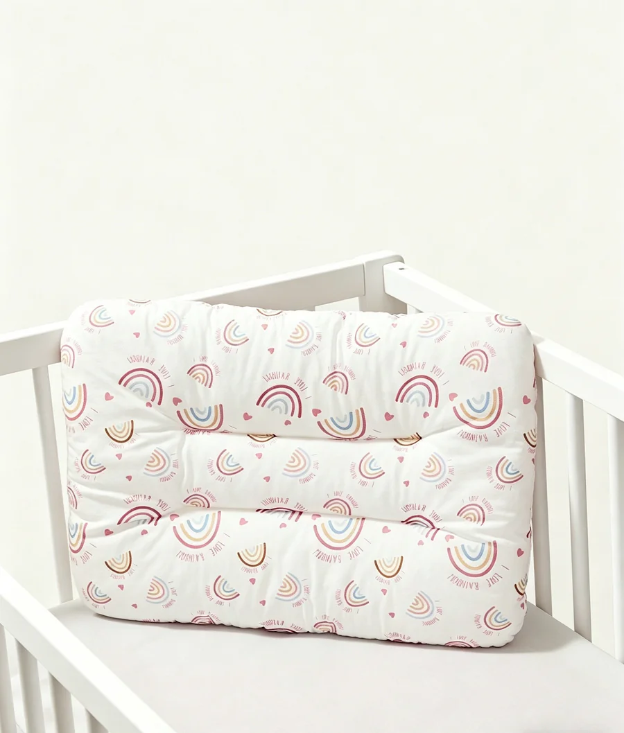 

1pc Soft And Comfy Rainbow Breathable Kids' Pillow