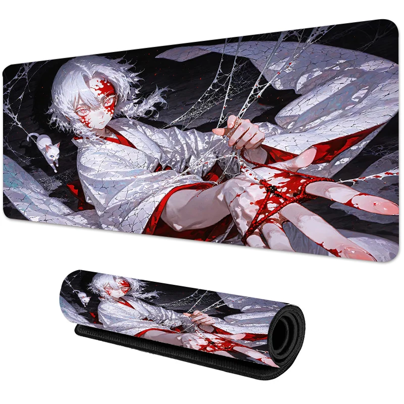 Alas Mouse Komputer Besar Alas Meja Permainan Kantor Karet Antiselip Alas Mouse Keyboard Gaming Alas Meja Panjang