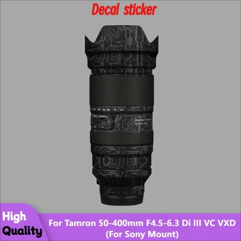 タムロン-50-400mm-f45-63-di-iii-vc-vxd（ソニー用）レンズステッカー保護スキンデカフィルム傷防止プロテクターコート