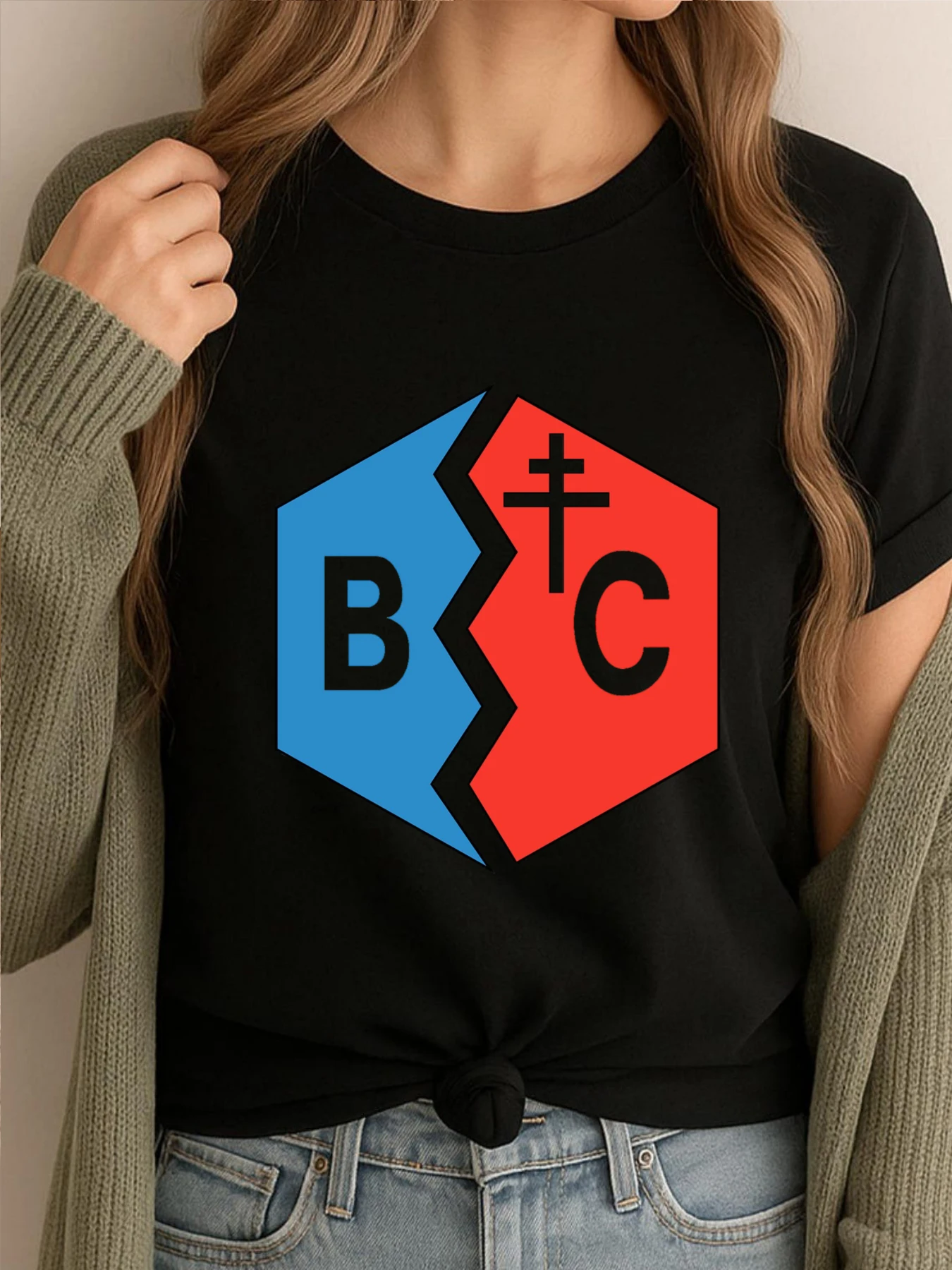 

Girls Und Panzer Bc Freedom High Streetwear Men Unisex Men's Shirt Oversized Graphic Tees Japan Style