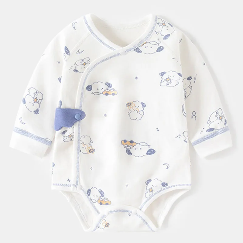 

2025 Spring Autumn Newborn Girls Clothes Korean Casual Cartoon Cute Cotton Long Sleeve Bodysuits & One-Pieces Baby Clothing B022