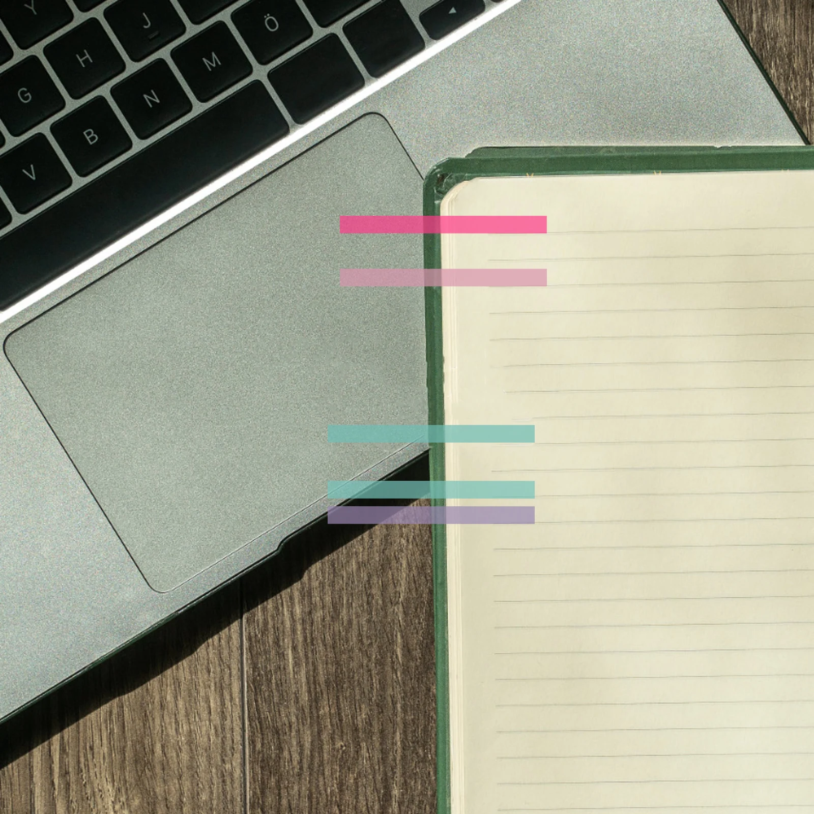 

5 Pcs Fine Fluorescent Tabs Adhesive Index Page Markers Self-adhesive Clear Book Decorative Line Notepads