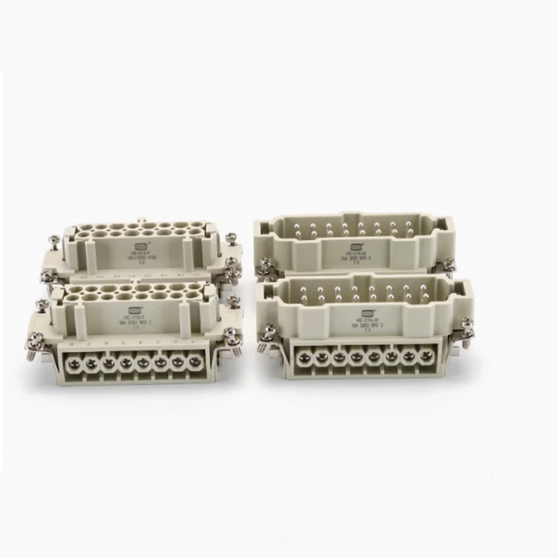 

HDC-HE-016 core Heavy-duty Male Connector HE-016-M and Female Connector HE-016-F 16A 500v 16 Pin aviation plug core