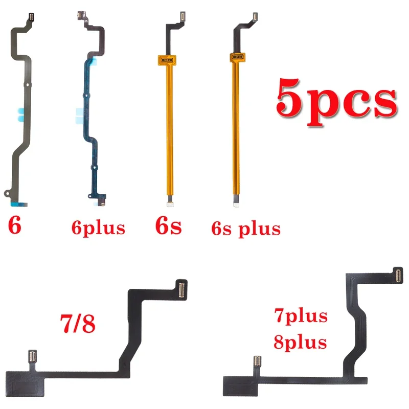 

5 pcs/lot new for iPhone 6 6s 7 8 plus home Touch ID return fingerprint button motherboard connection connector flex cable