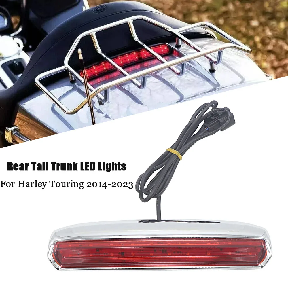 

Motorcycle Rear Tail Trunk LED Lights LED Trunk Turn Lamp Rear Tour Pak Trunk LED Lid Lights For Harley Touring 2014-2023