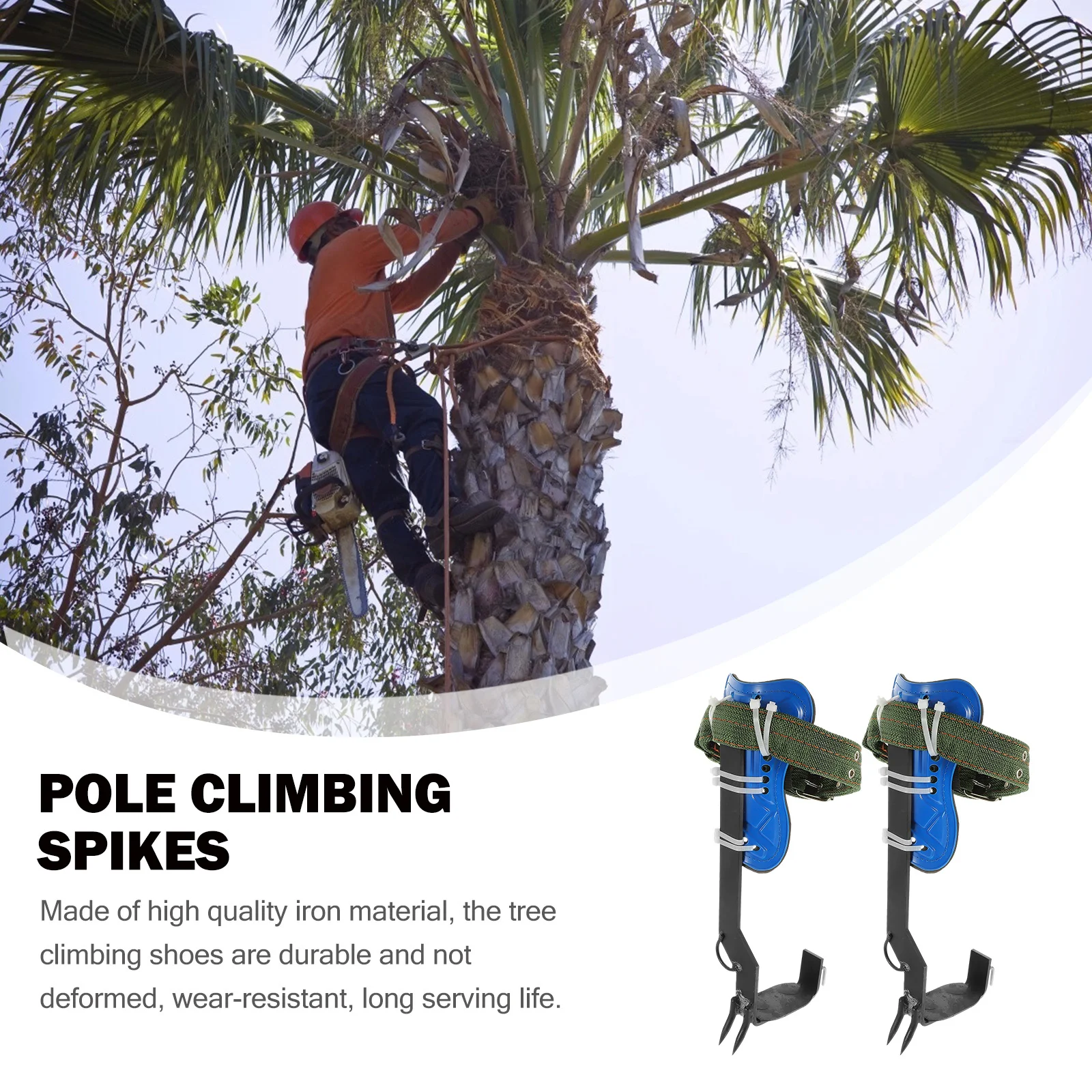 

1 Set Tree Spike Shoes Durable For High-Altitude Work Tree Climbing Tool Outdoor Utility Pole Climbing Gear Hunting