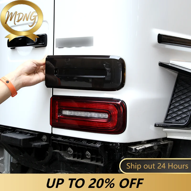For 19-22 Mercedes-Benz G-Class Car taillights, rear fog lights, high-mounted brake lights, hood indicators, wide lampshade