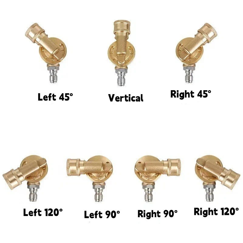 

1/4 дюйма, быстрое соединение, 4500PSI, поворотная муфта для насадки для мойки высокого давления, адаптер для очистки желобов, 7 передач, регулируемые