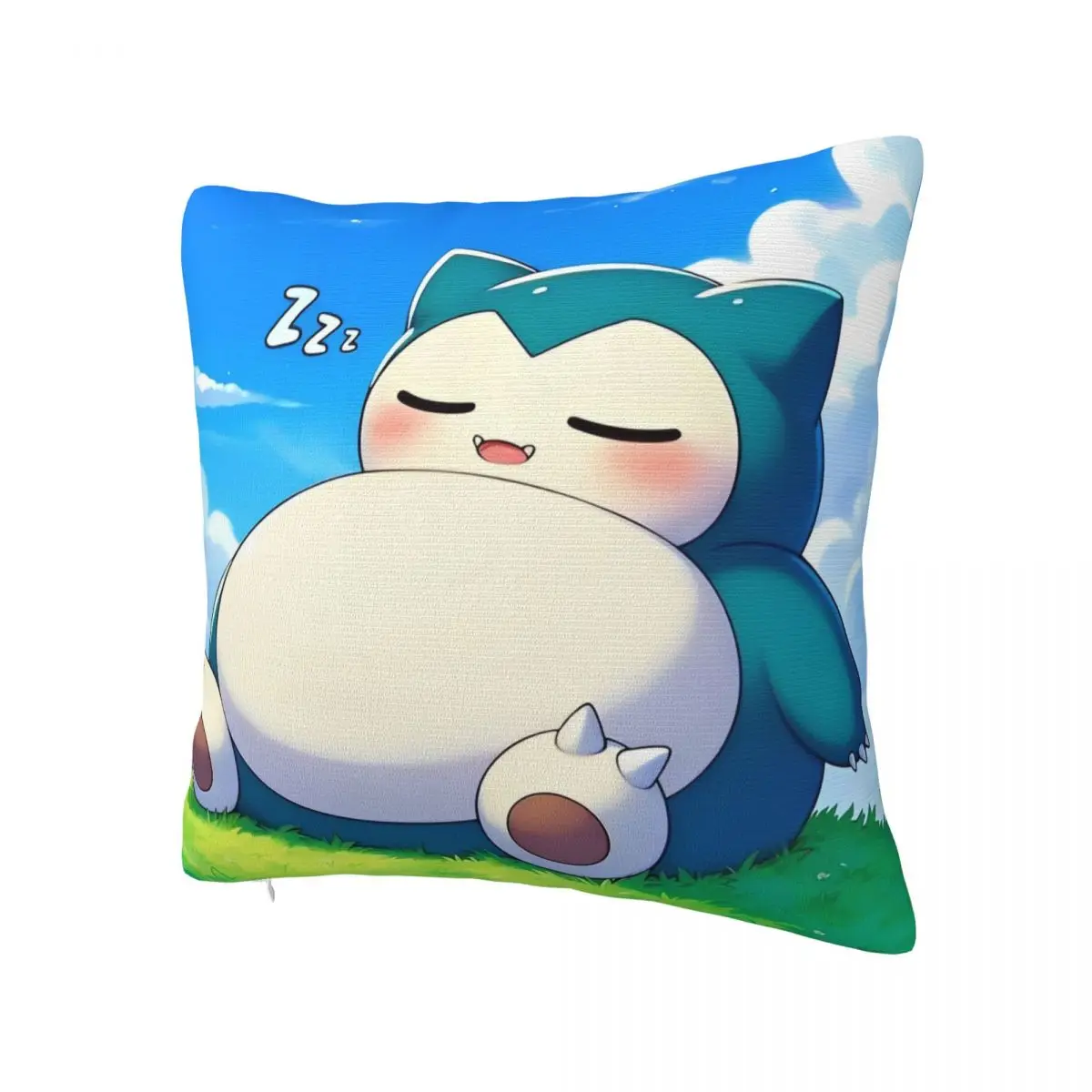 Snorlax Pokemon (1)-bayingimg Pillow Case Cushion Cover Soft Graphic Pillow Cover Funny Pillowcases For Sofa Bedroom Home Decor