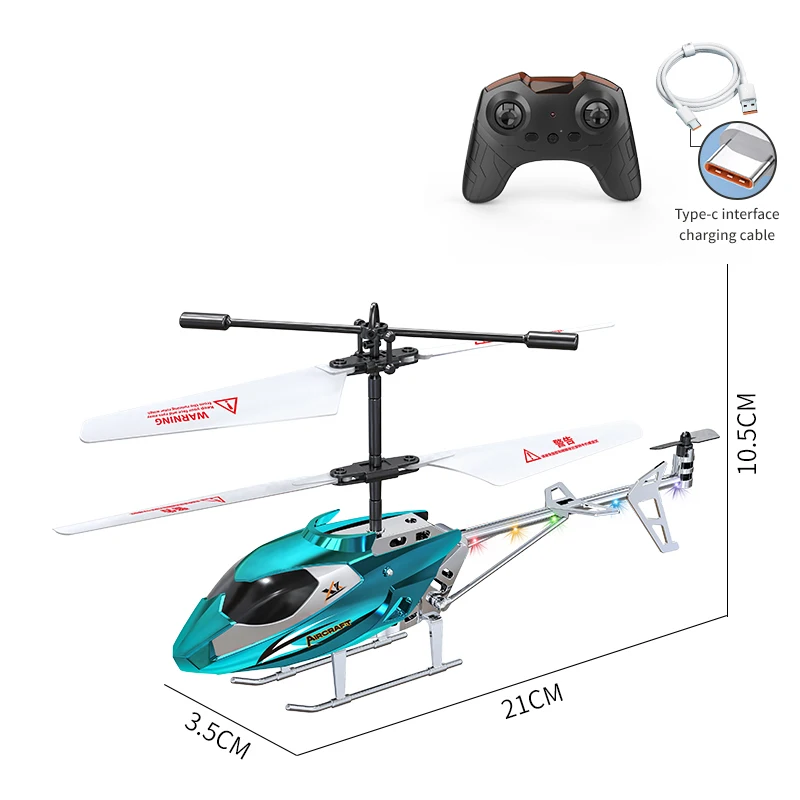 Electric Remote Control Helicopter Boys Toys for Kids RC Airplanes Model Children Aircraft Quadcopter 6 8 9 10 12 Years Old Gift