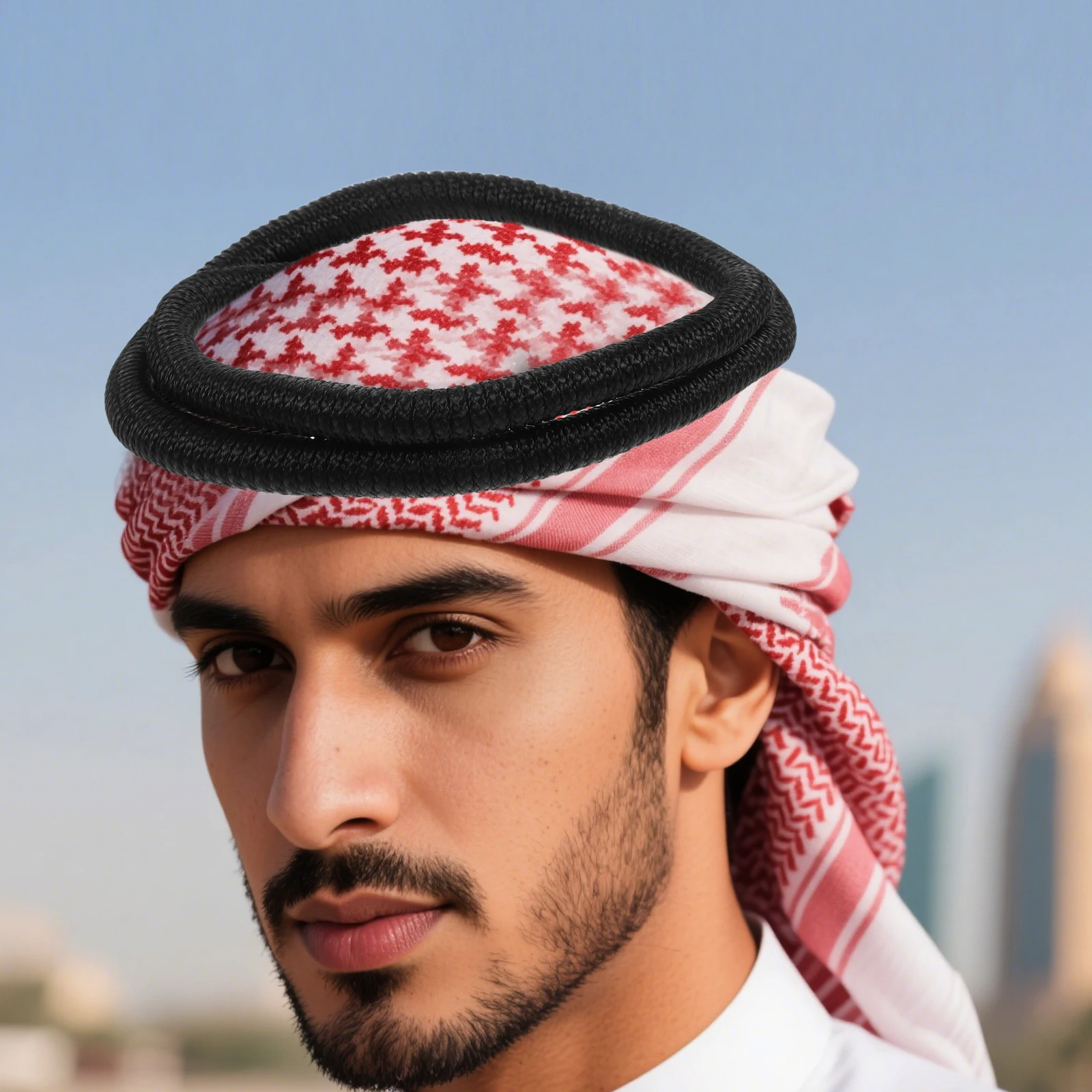 

Black 56CM Turban Arab Head Scarf Headband Men Arab Costume Durable Head Scarf Rope Party Festival Stage Performance