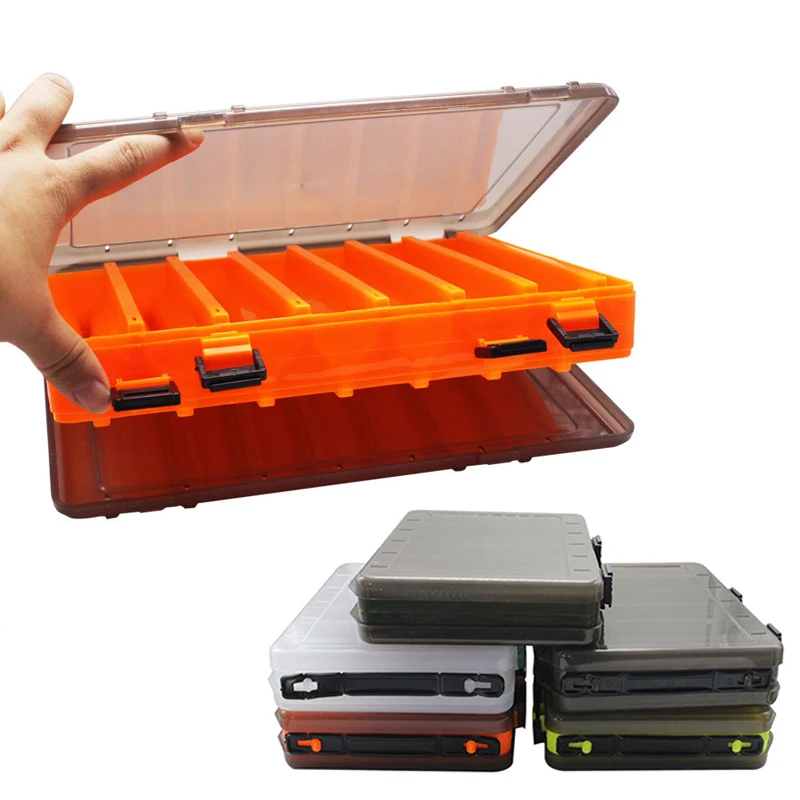 Fishing Tackle Box Lure Storage Double Sided Lure Hook Boxes Baits Container Storage Case Fishing Accessories