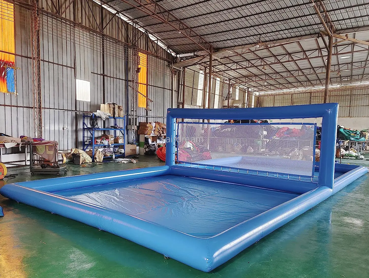 Giant PVC Inflatable Volleyball Court Outdoor Volleyball Pool, Beach Water Volleyball Field for Outdoor Sport Game Pool