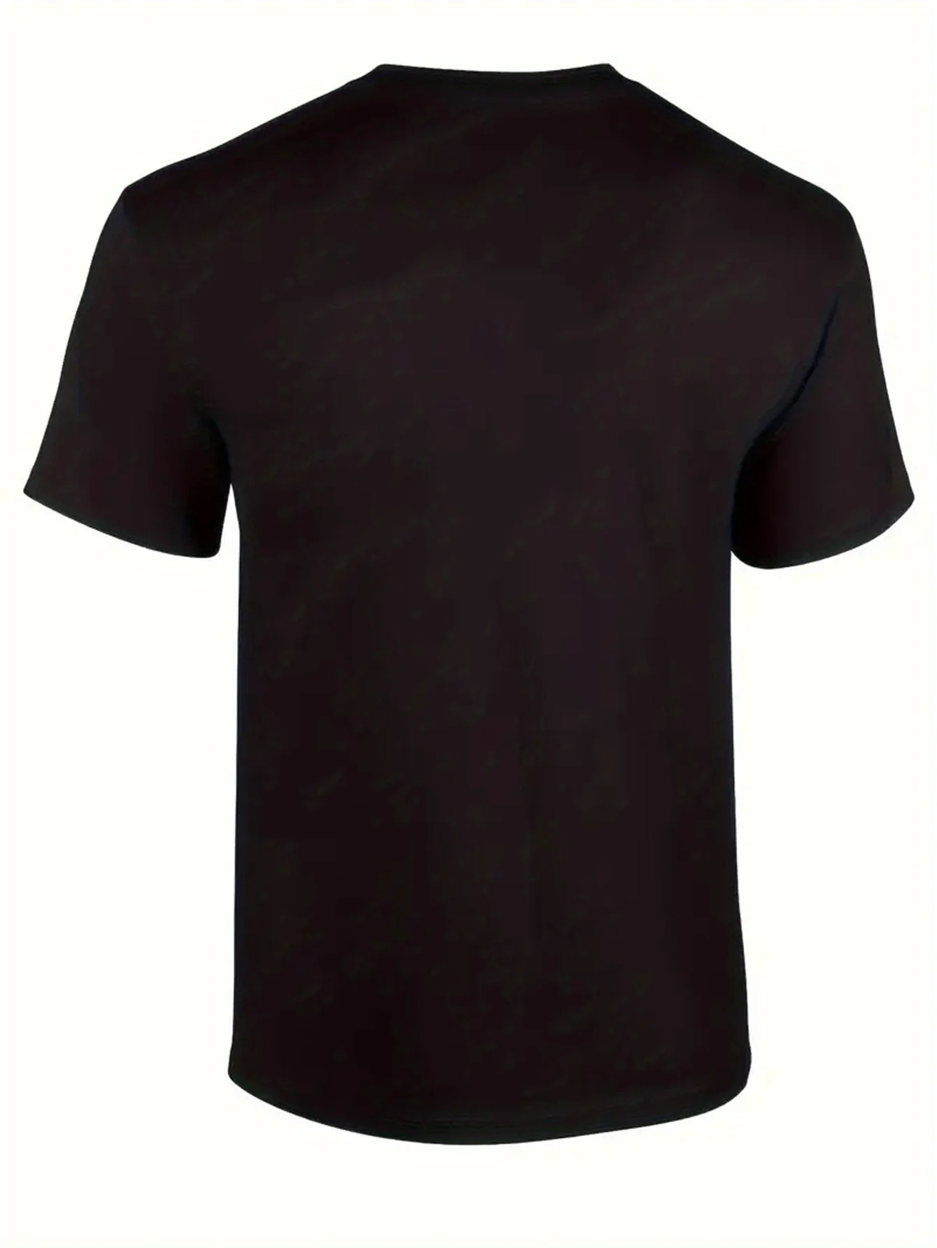Funny Cat Graphic T-Shirt for Men - Breathable Stretchy Crew Neck Tee with Geometric Design Perfect for All Seasons