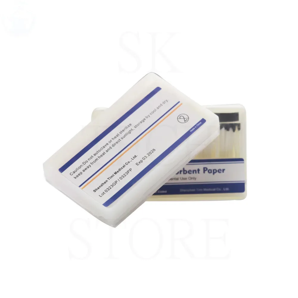 100pcs 200pcs/Pack Dental Absorbent Paper Points 02 04 06 F Root Cancel Endodontics Cotton Fiber Tips Dental Matirial 10packs