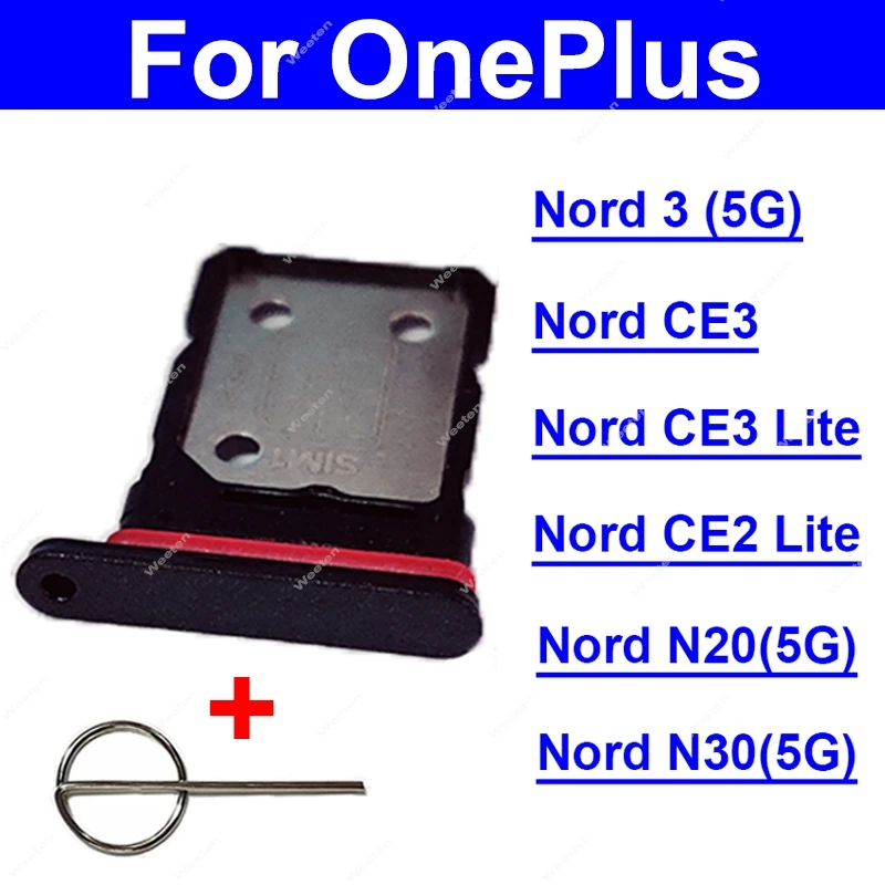 

For OnePlus Oneplus 1+ Nord 3 Nord N20 N30 Nord CE2 Lite Nord CE3 Lite SIM Card Tray Slot SIM Card Reader Adater SIM Card