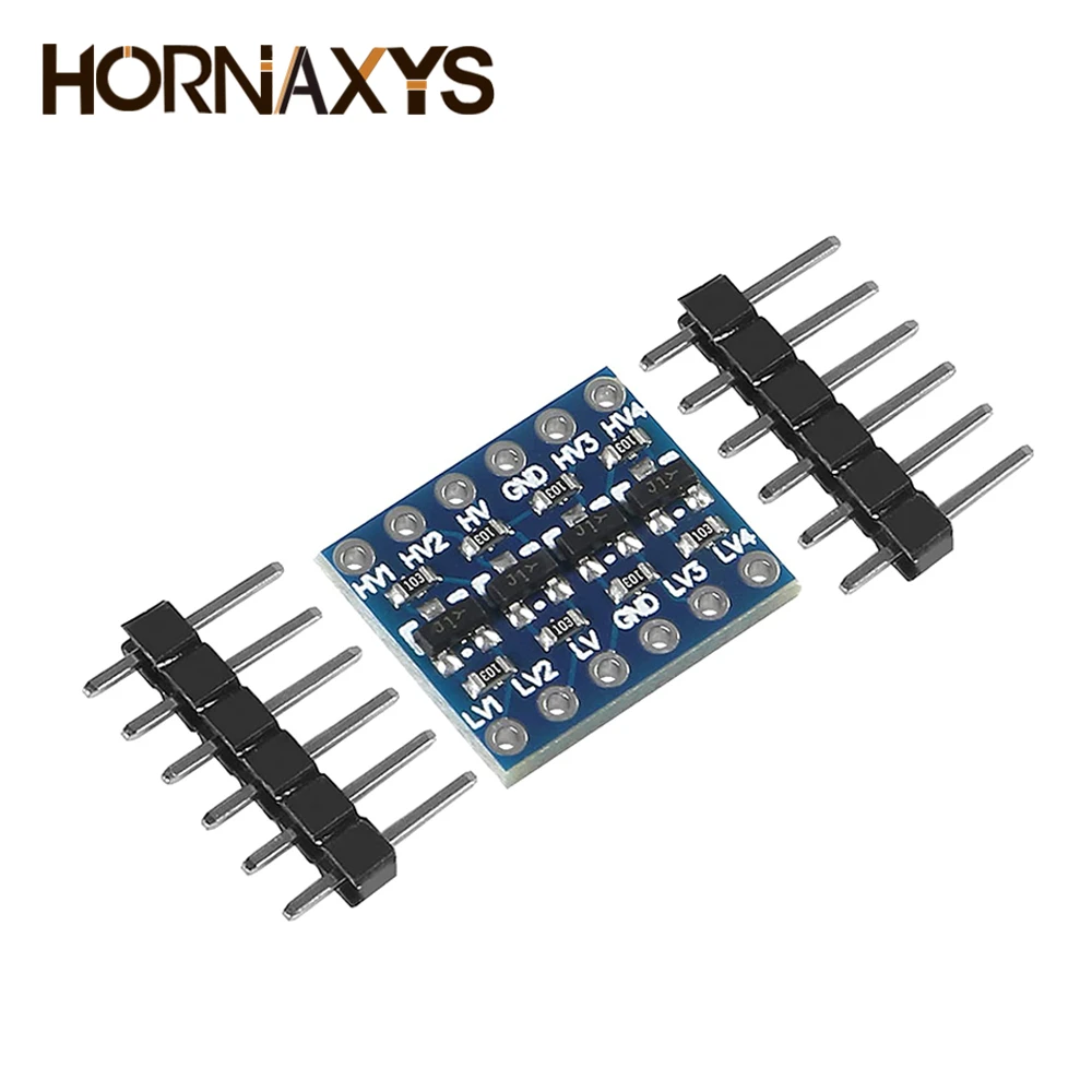 Convertidor de nivel lógico IIC I2C, 10 piezas, 4 canales, módulo bidireccional, 3,3 V a 5V, cambiador para Arduino