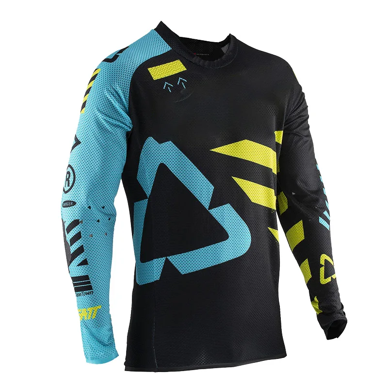Camiseta para descenso de motocicleta Bikefox, camisetas para Moto, ropa para bicicleta de montaña MTB BMX, camiseta de carreras de descenso para Enduro y Motocross