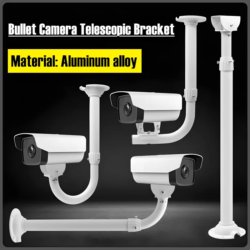 Surveillance Security Camera Telescopic Bracket Aluminum Alloy Universal Camera Wall Ceiling Mount Vertical Lifting Holder Stand