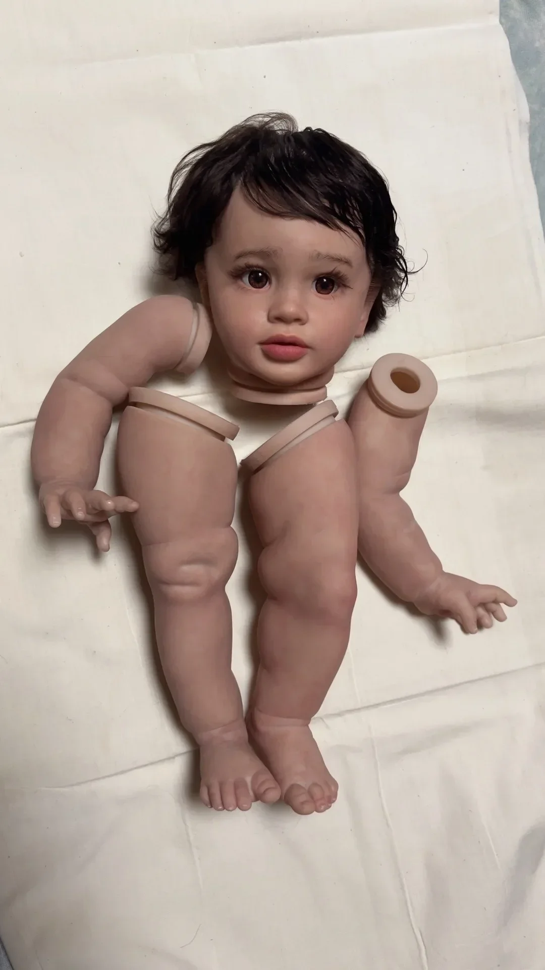 SINO-BB Customized 26inch Reborn Baby Pippa With Hand-Rooted Hair Genesis Painting DIY Part