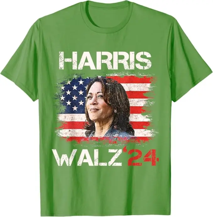 Kamala Harris Tim Walz Waltz Portrait T-Shirt Harris for People 2024 Election President Campaign Tee Short Sleeve Novelty Outfit